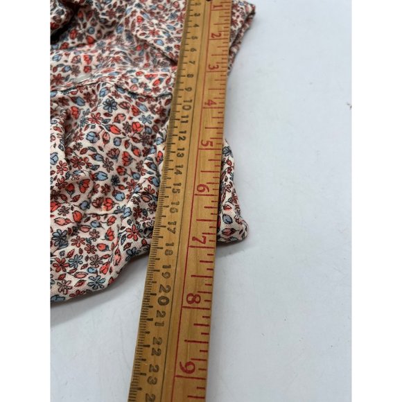 Reddy Pet Dog Shirt Girls Medium Floral Button Up Neck 7" Wide 15" Long - Picture 6 of 8